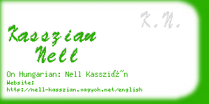 kasszian nell business card